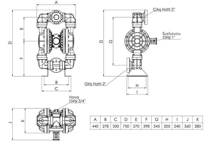 VP20 plastic body dimensional drawing