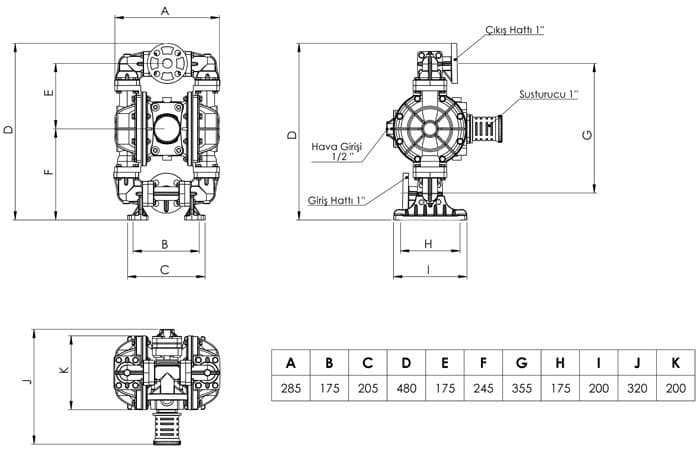 VP10 supplied dimensional drawing